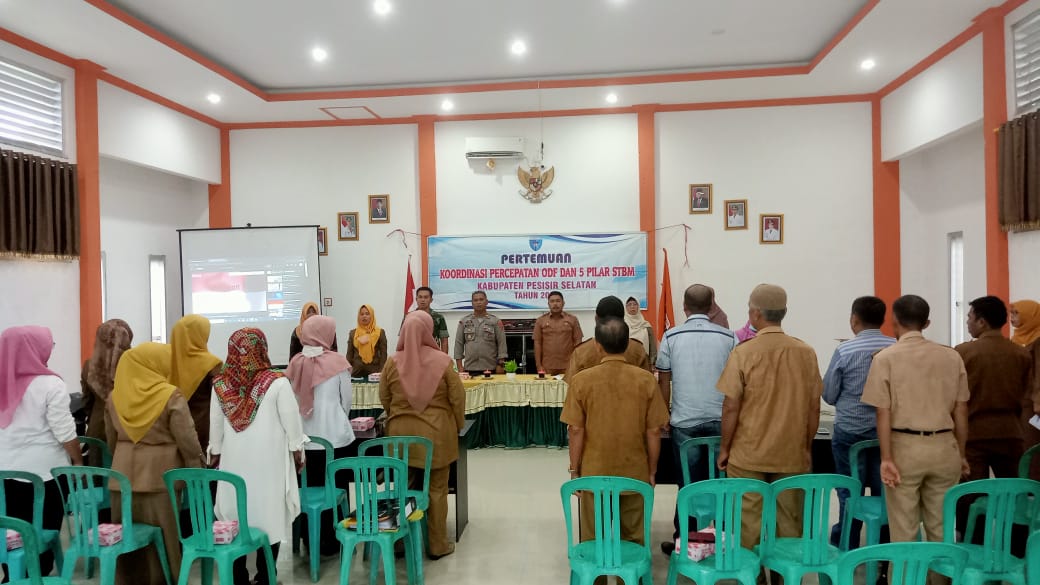 Pertemuan koordinasi percepatan ODF dan 5 pilar STBM di KECAMATAN LENGAYANG