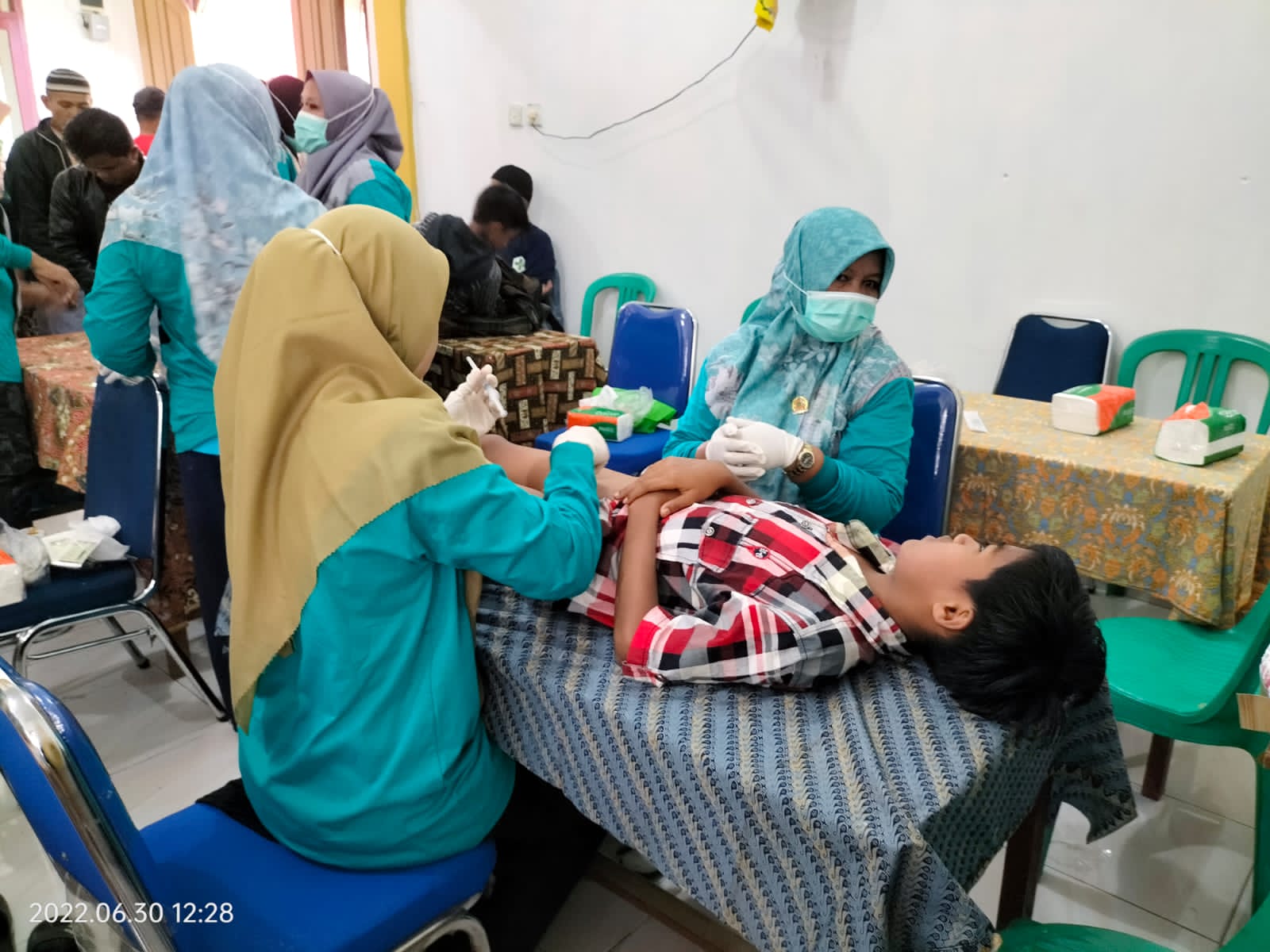UPK Mandiri Unit Lengayang bekerja sama dengan Puskesmas  kambang Adakan Sunatan Masal