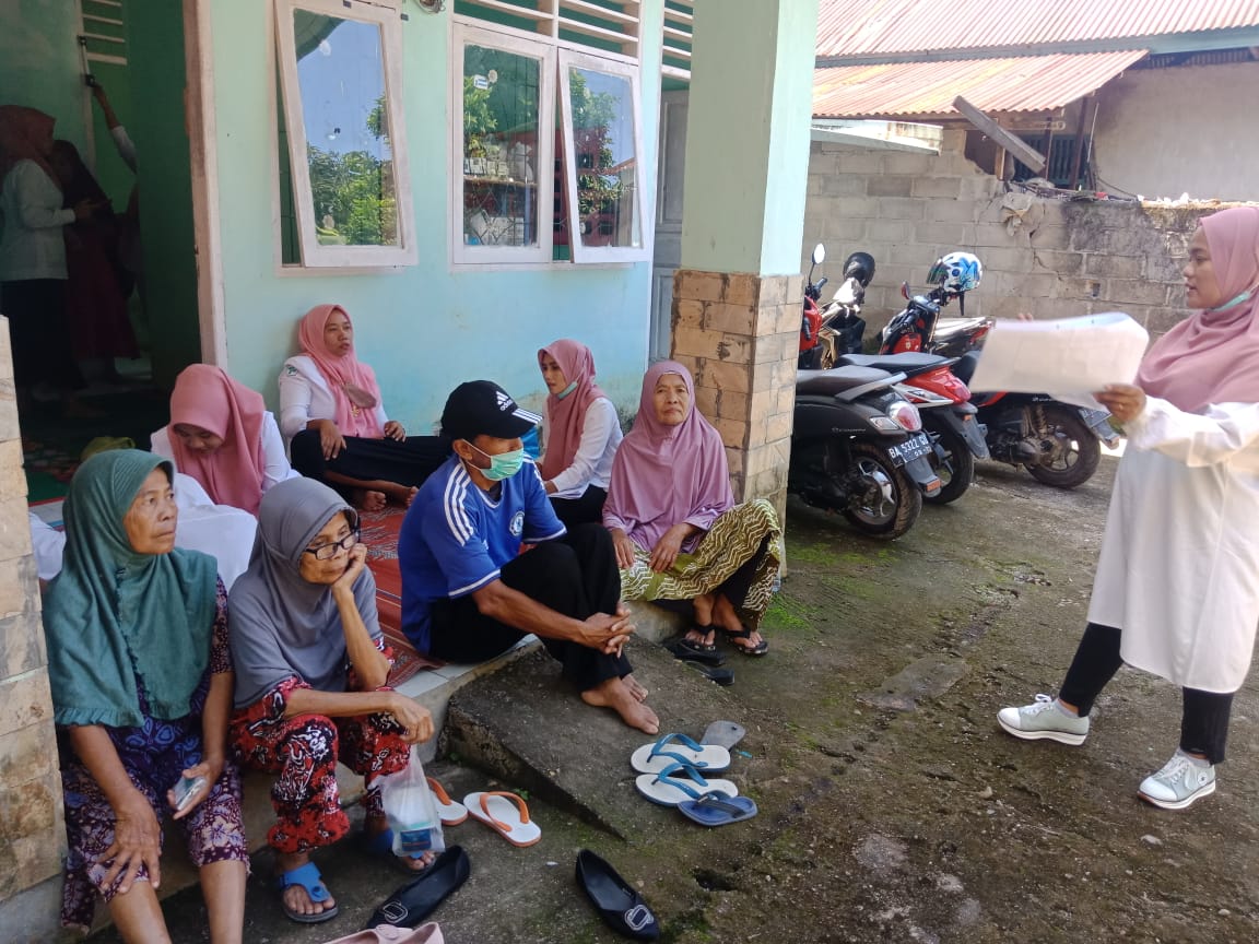 Puskesmas Koto Baru laksanakan Posyandu PTM yang berintegrasi dengan program Lansia dan Program Prom