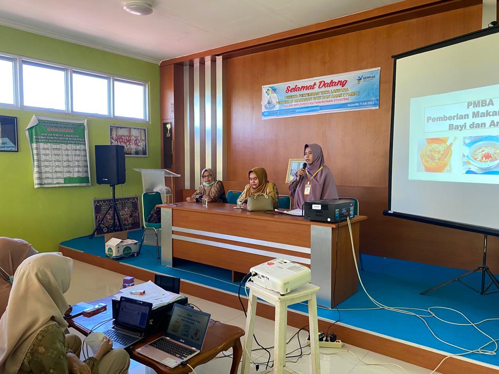 Pertemuan Tata Laksana Pemberian Makanan pada Bayi dan Anak (PMBA) Puskesmas Surantih