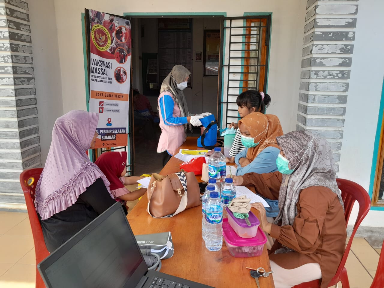 Puskesmas Air Haji mengunjungi pasien diare di nagari Air Haji, punggasan, punggasan utara dan Nagar