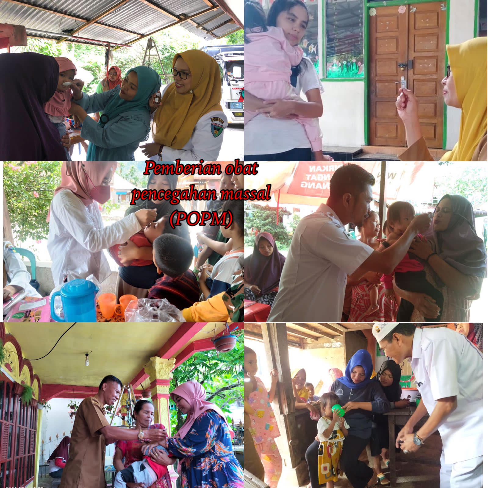 PKM BARUNG BARUNG BALANTAI, KEG PEMBERIAN OBAT CACING MASAL DI POSYANDU..