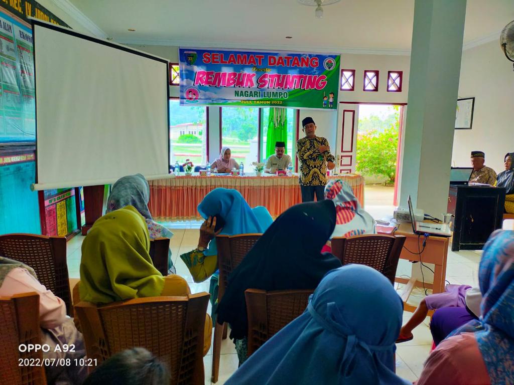 REMBUK STUNTING DI KENAGARIAN LUMPO WILAYAH  KERJA PUSKESMAS LUMPO