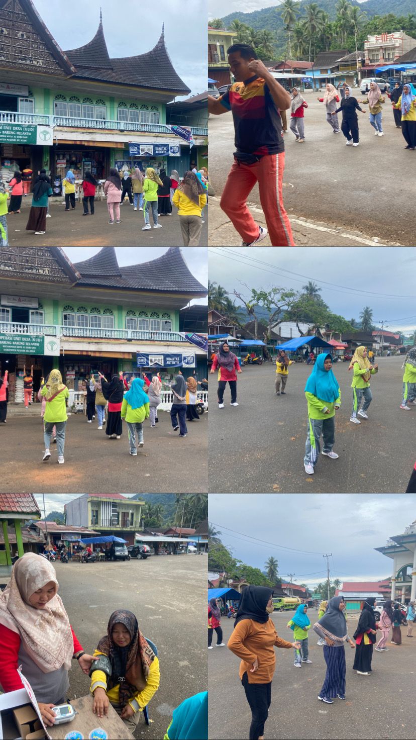 PKM BARUNG BARUNG BALANTAI Lakukan KEGIATAN  Pekan senam prolanis bagi peserta JKN  dalam rangka HUT