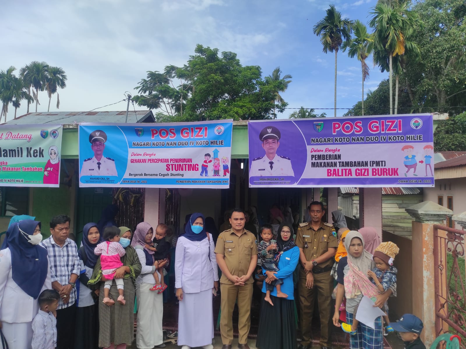 Puskesma Pasar Kyok  lakukan kegiatan pembukaan pos gizi di Anakan kenagarian Koto Nan Duo