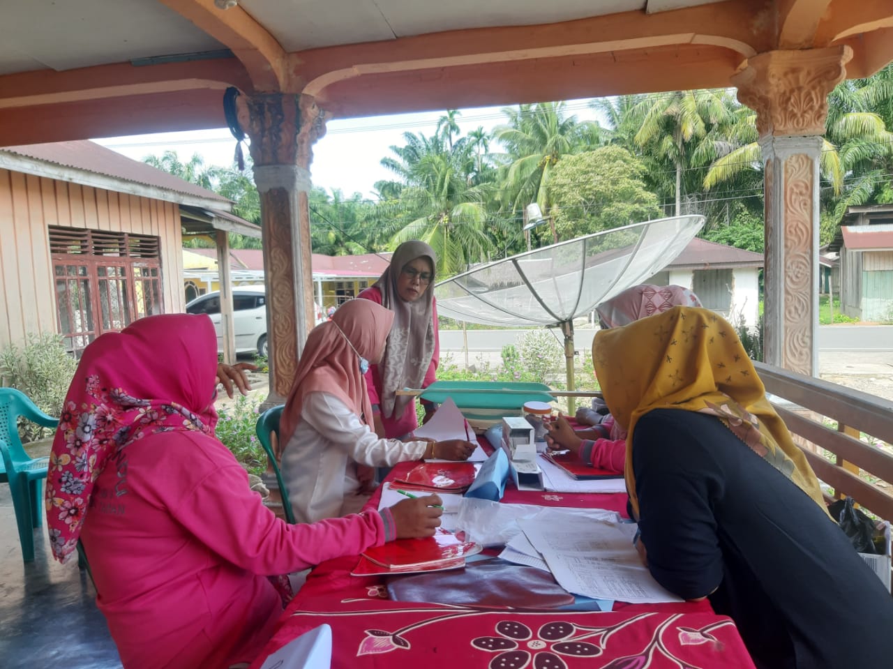 Puskesmas Tapan lakukan Monitoring dan pembinaan sistem informasi Posyandu” 