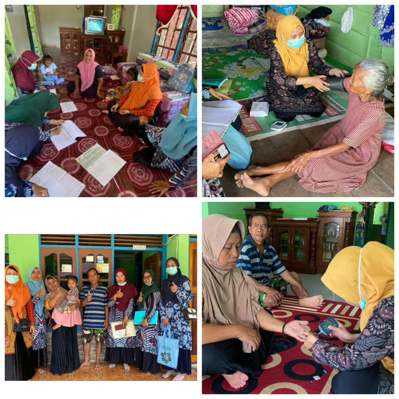 Puskesmas Tanjung Makmur   melakukan kunjungan Rumah di KP,Lubuk Bunta,Nagari Lubuk Bunta.