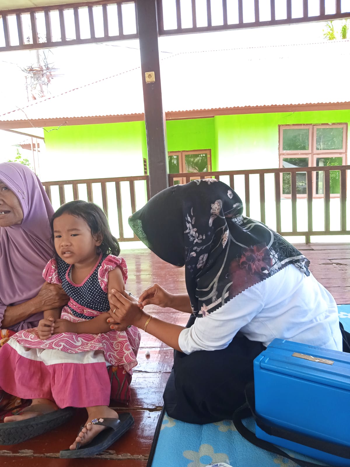 Kegiatan Posyandu Bulanan  dikampung Kayu Kalek Nagari Kambang Wilker UPT Puskesmas Koto Baru