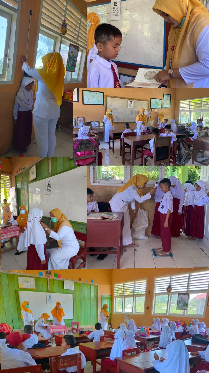 PUSKESMAS TANJUNG MAMUR melakukan kegiatan UKS di SDN 07 Lubuk Bunta.