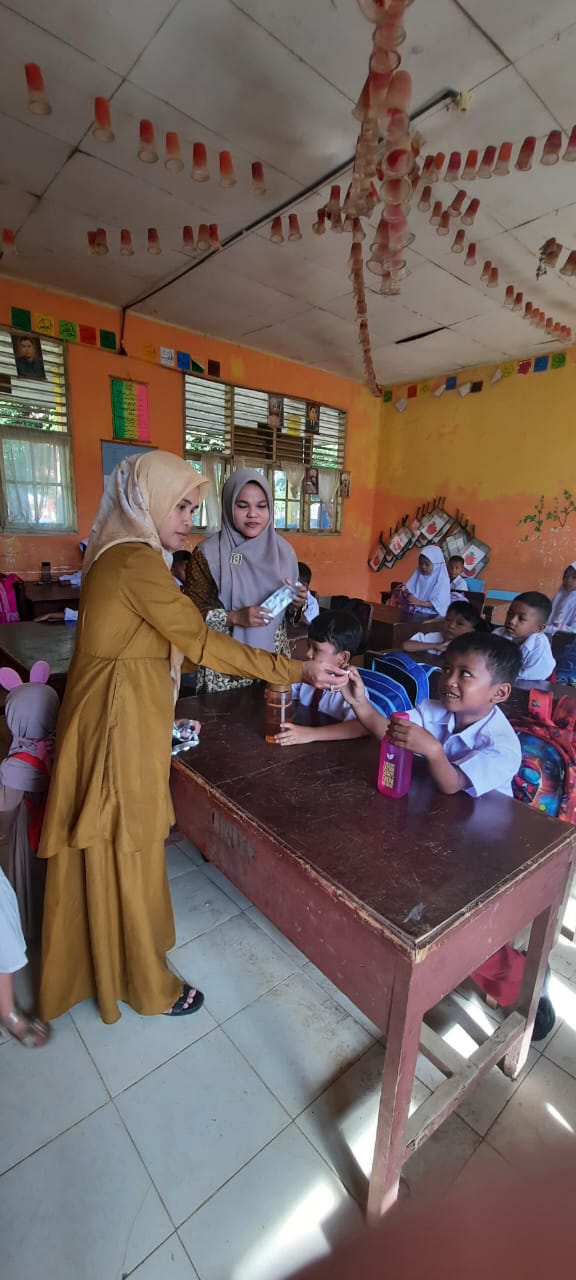 Puskesmas Inderapura  Lakukan  Kegiatan Pembagian Obat Pencegahan Massal (POPM) 