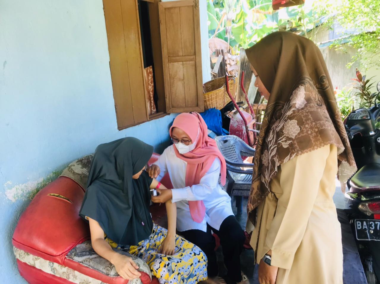 Puskesmas Koto Berapak lakukan  Kunjungan Ibu hamil KEK (Kekurangan Energi Kronis) di Nagari Koto be