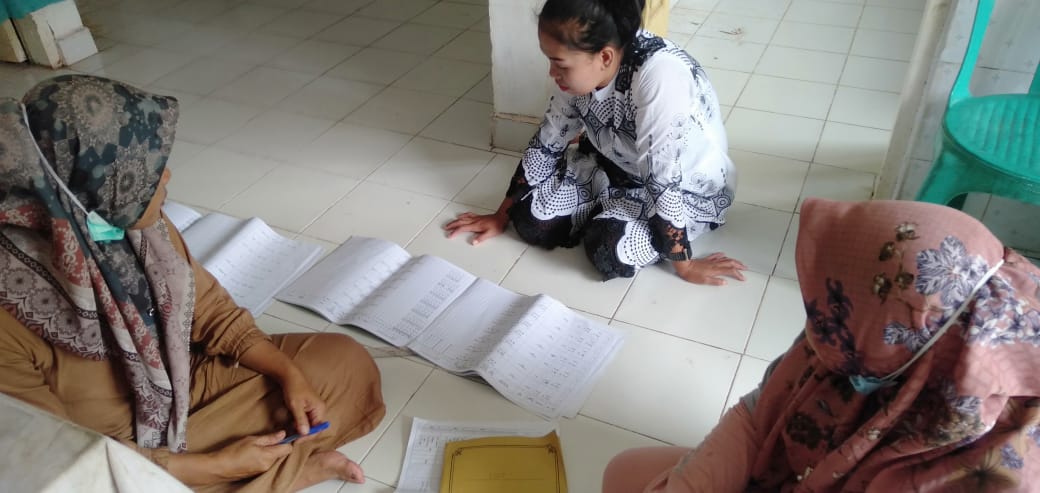 Puskesmas Ky Gadang lakukan Monitoring dan Penyeliaan Pasilitatif Ke Poskesri Langgai Nagari Gantian