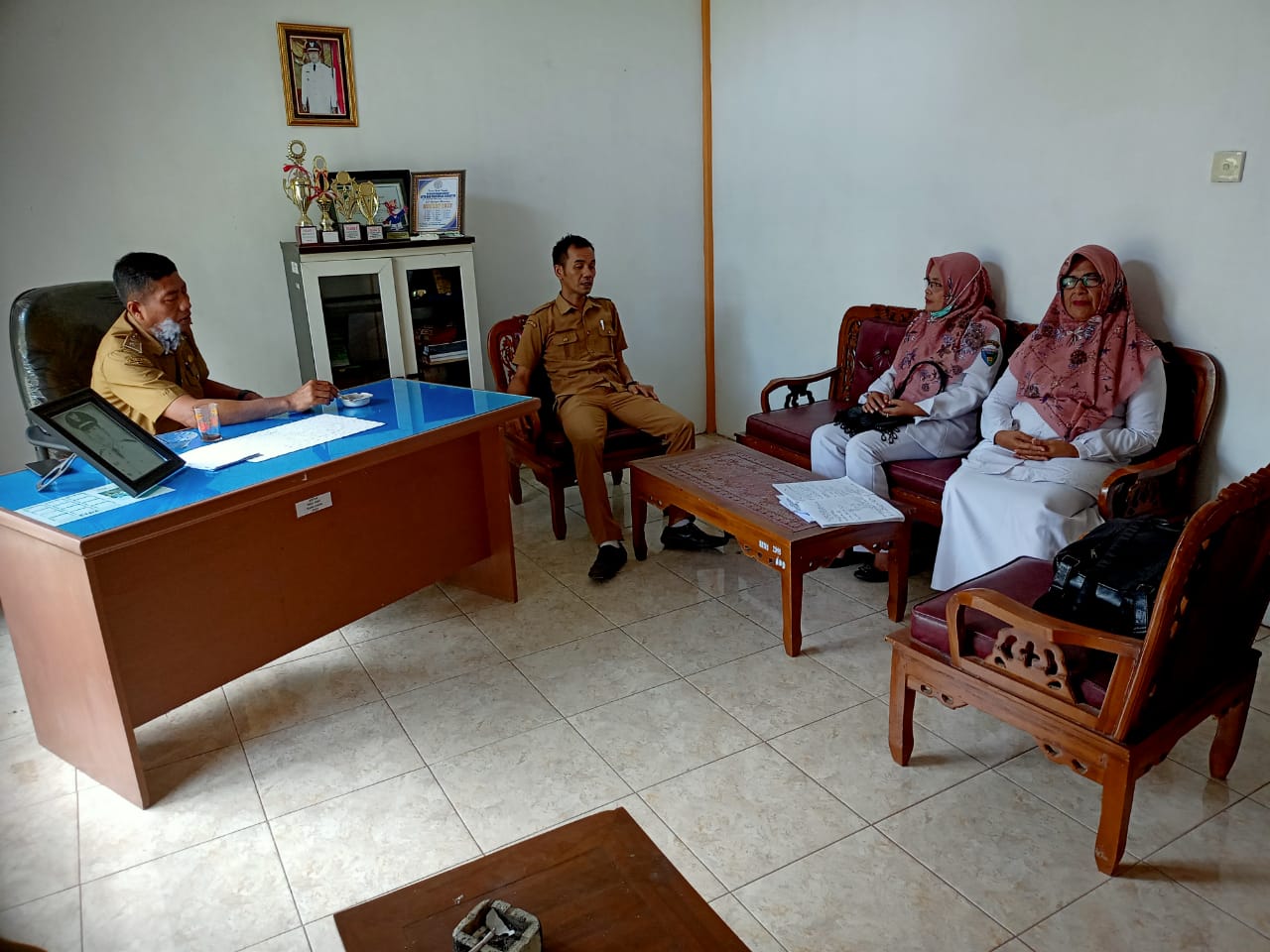 Puskesmas Kayu Gadang lakukan Advokasi dan Koordinasi Ke Kantor Wali Nagari Gantiang Mudik Selatan S