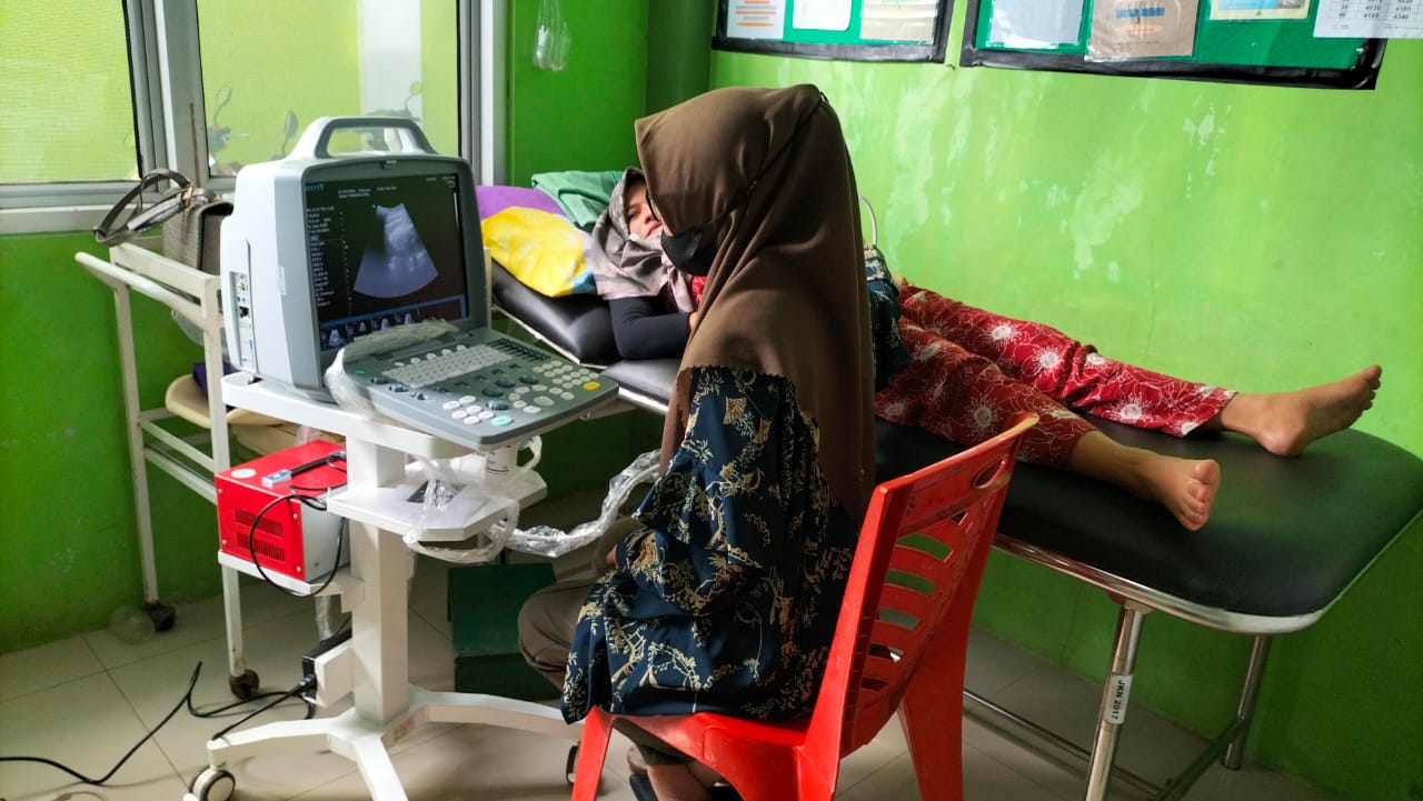 UPT Puskesmas Surantih sudah melakukan pelayanan USG
