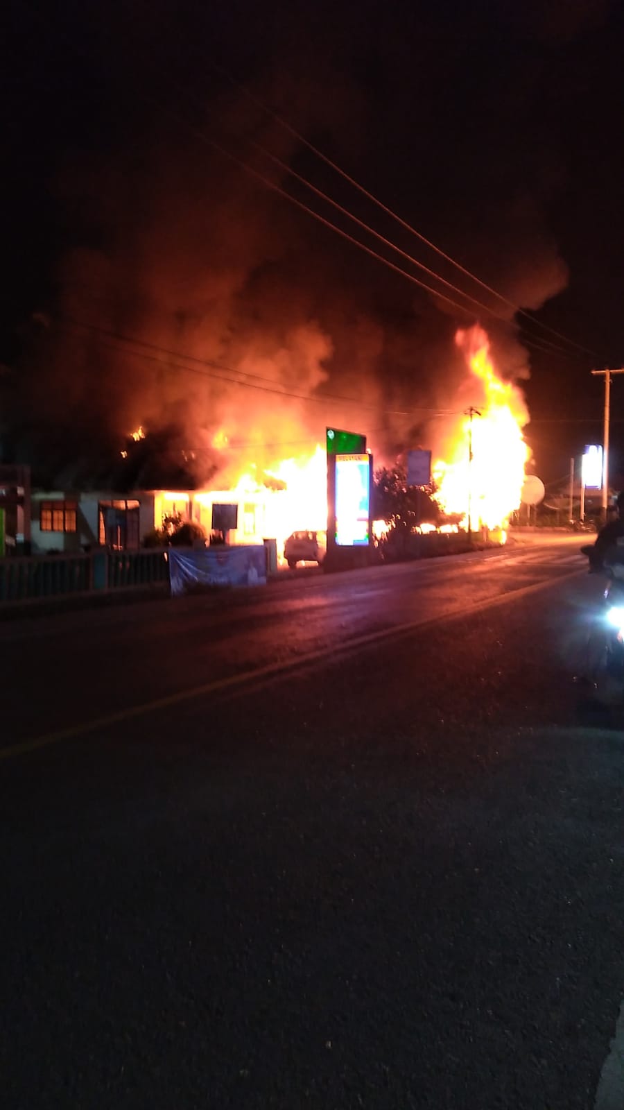 Kebakaran wilker puskesmas Tanjung Beringin