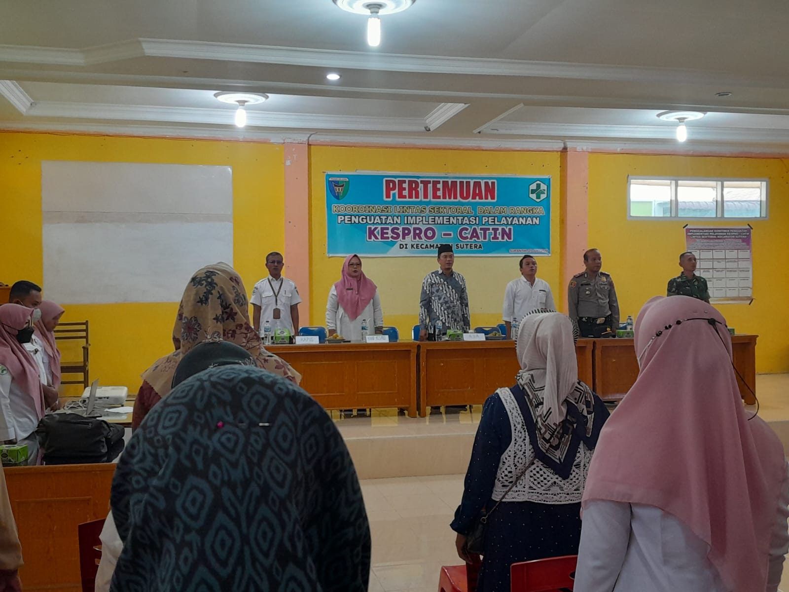 PUSK KAYU GADANG HADIRI PERTEMUAN KOORDINASI LINTAS SEKTORAL DI KECAMATAN SUTERA