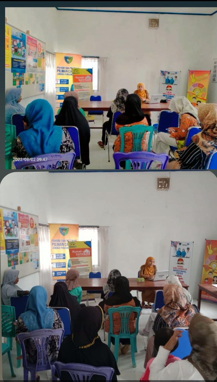 Petugas Gizi puskesmas tanjung makmur dan bidan desa diminta menjadi narasumber di balai penyuluhan 