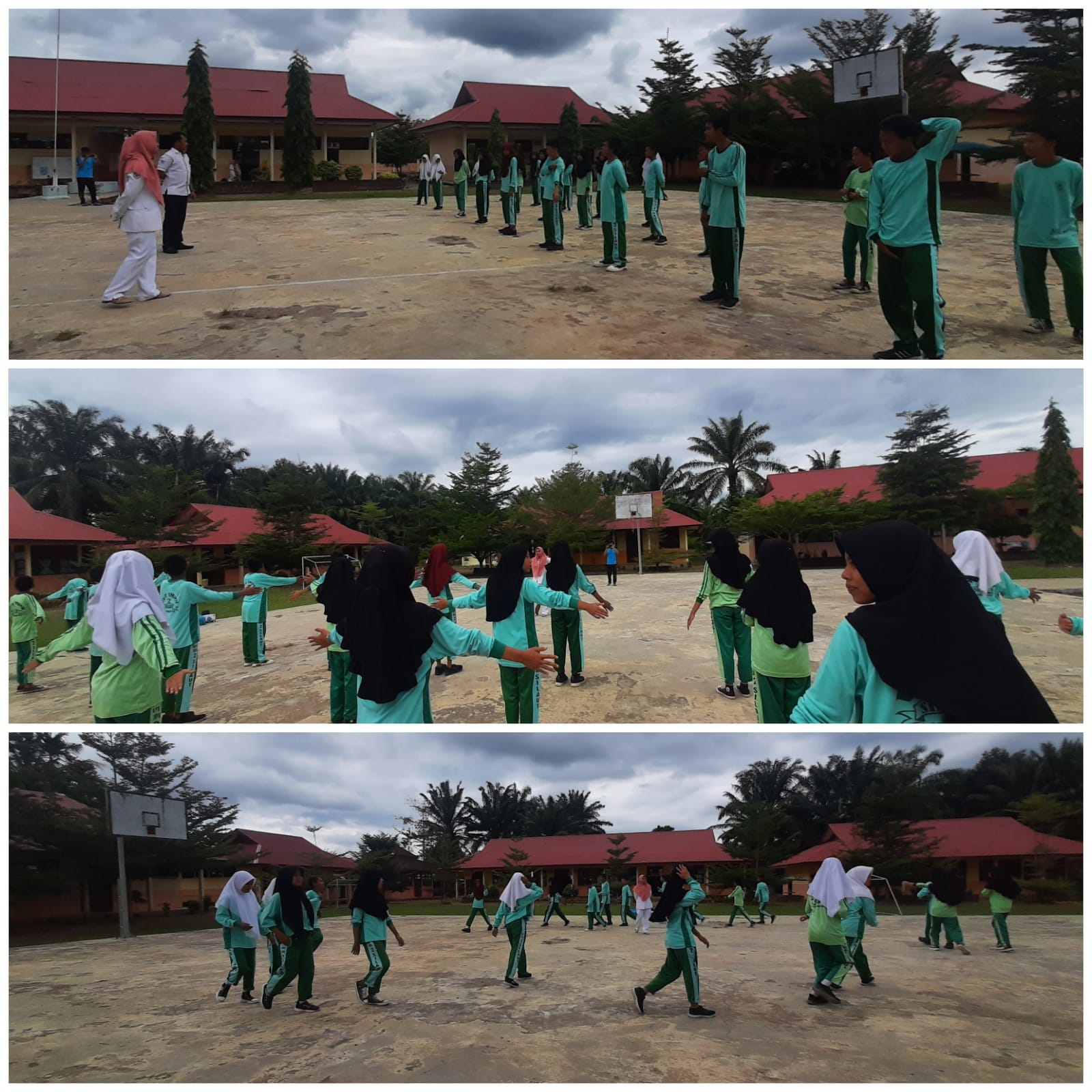 Puskesmas Tj.Makmur lakukan Pembinaan Kesehatan olahraga dan Pengukuran Kebugaran Jasmani anak SMPN 