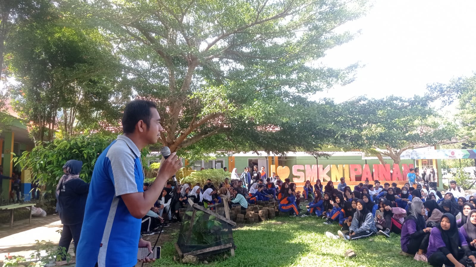 Puskesmas Salido laksanakan Germas  ( Gerakan Masyarakat Hidup Sehat ) di SMKN 1 Painan.