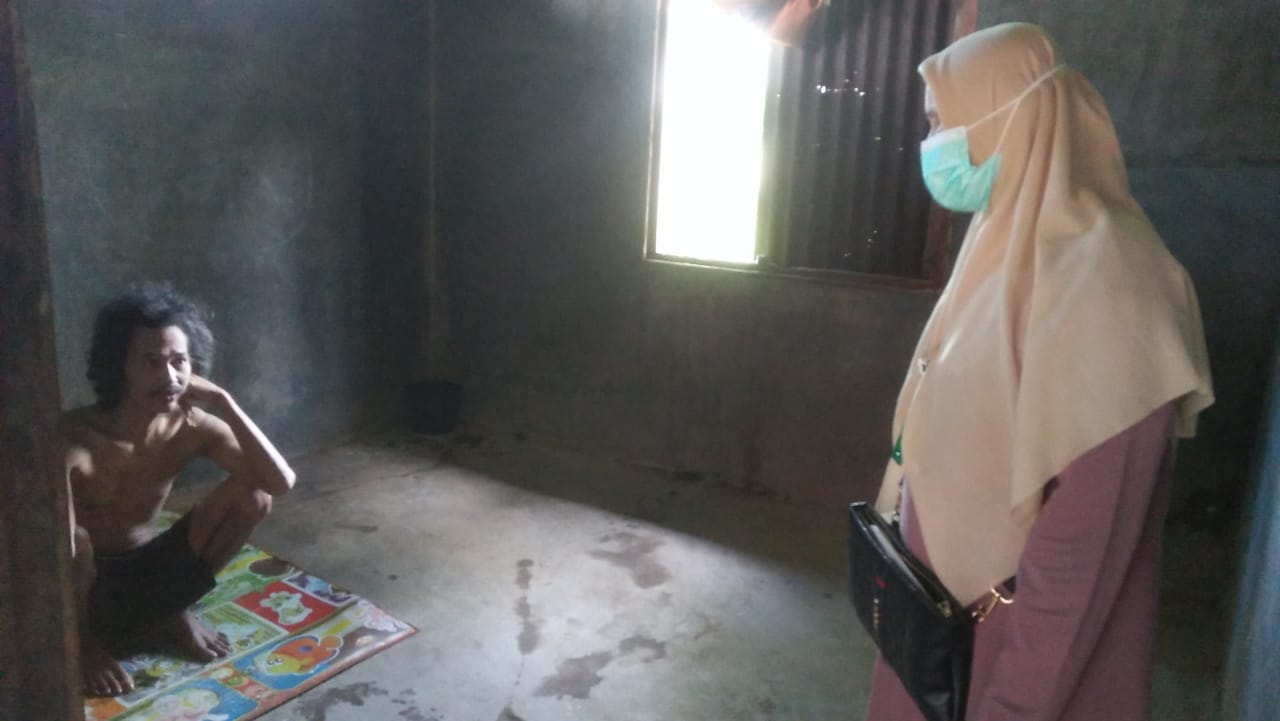 Pusk Balaiselasa, lakukan kunjungan  rumah pasien gangguan jiwa di  Pasia Pelangai dan Nyiur Melamba