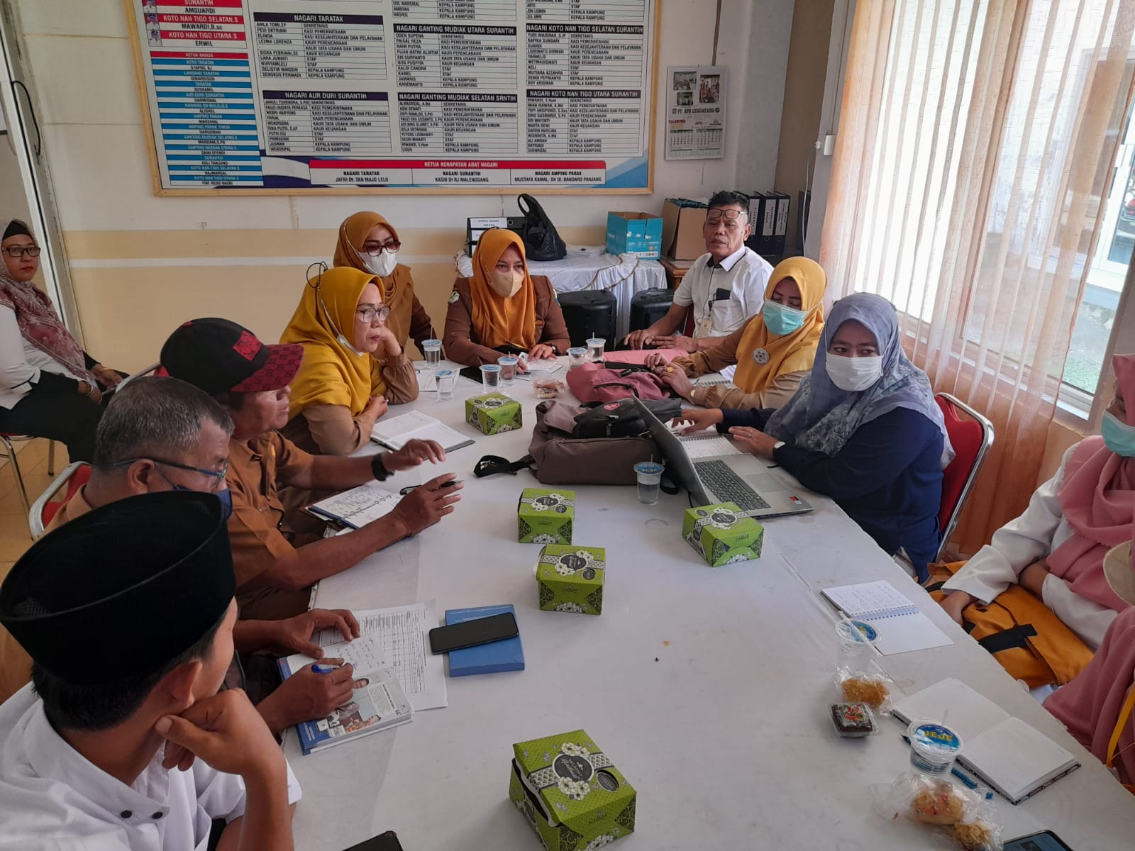 KEPALA PUSKESMAS KAYU GADANG HADIRI REMBUK STUNTING DI KANTOR CAMAT SUTERA