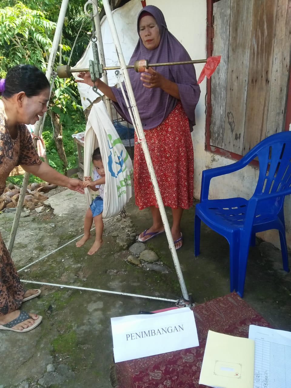 PENIMBANGAN MASSAL POSYANDU WILAYAH PUSKESMAS KAYU GADANG