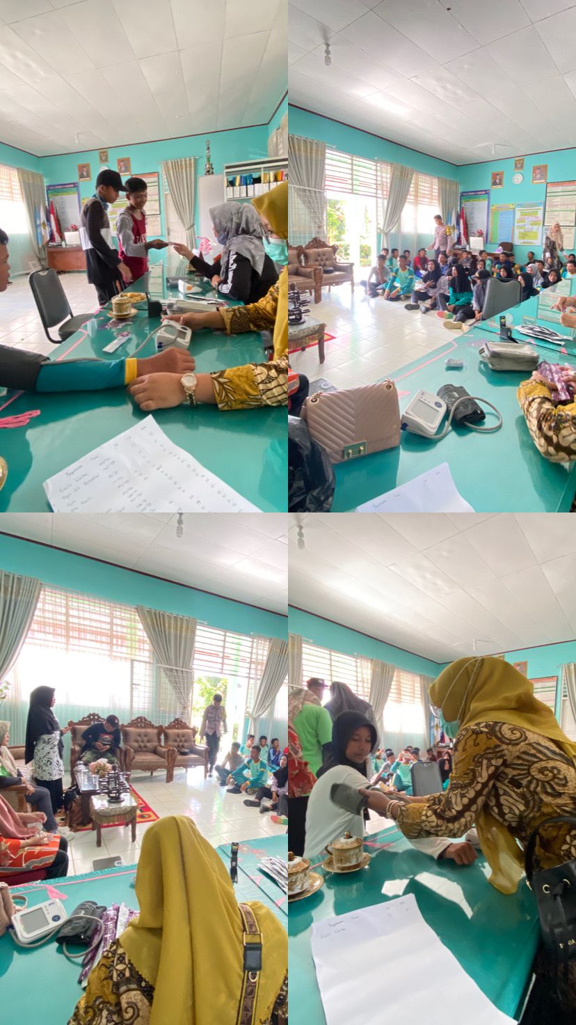 Pusk.Tj.Beringin laksanakan pembinaan kesga bagi anak sekolah tingkat paskibraka di SMA lunang 
