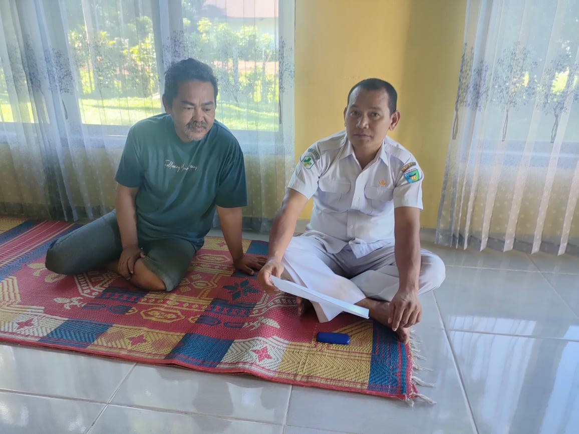 Kunjungan rumah dengan pasien gangguan jiwa di Gurun Panjang Wilker puskesmas Kambang