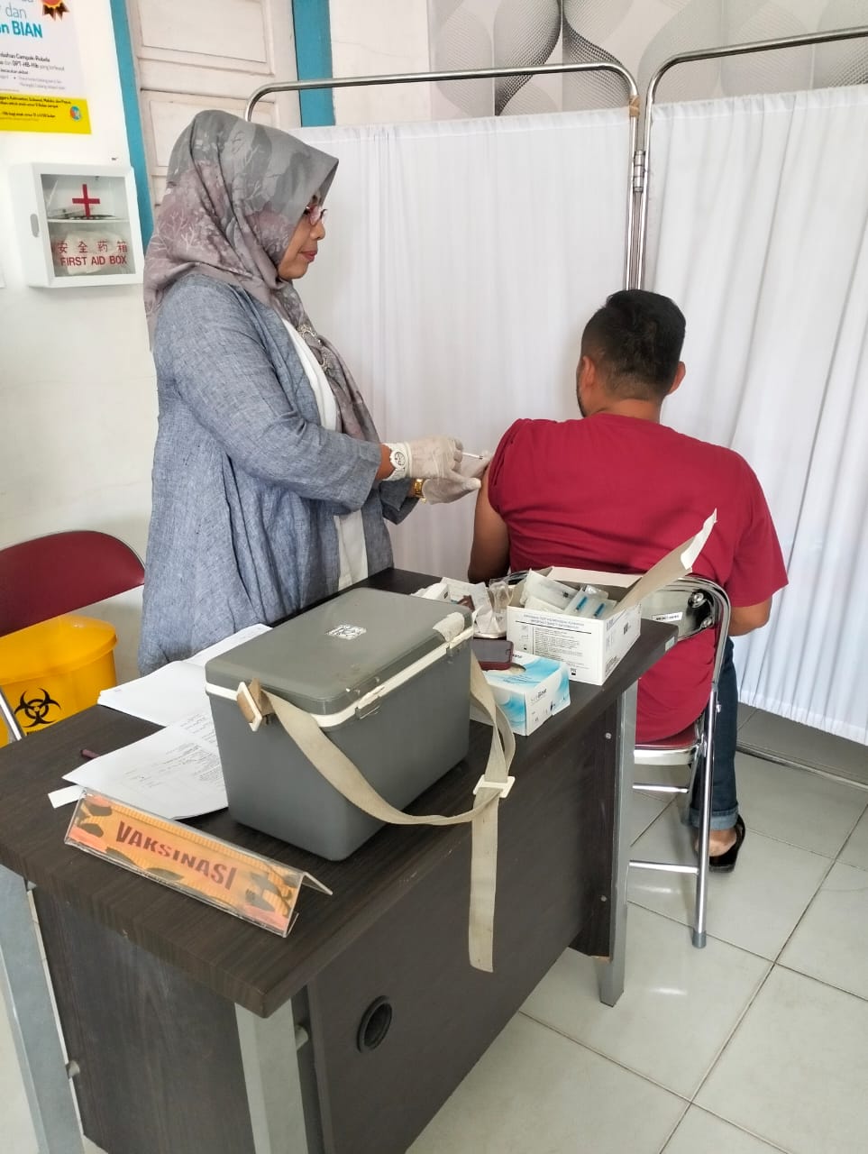 Puskesmas Pasar Baru Sabtu, 20 Agustus 2022 \" GIAT VAKSINASI COVID-19\"