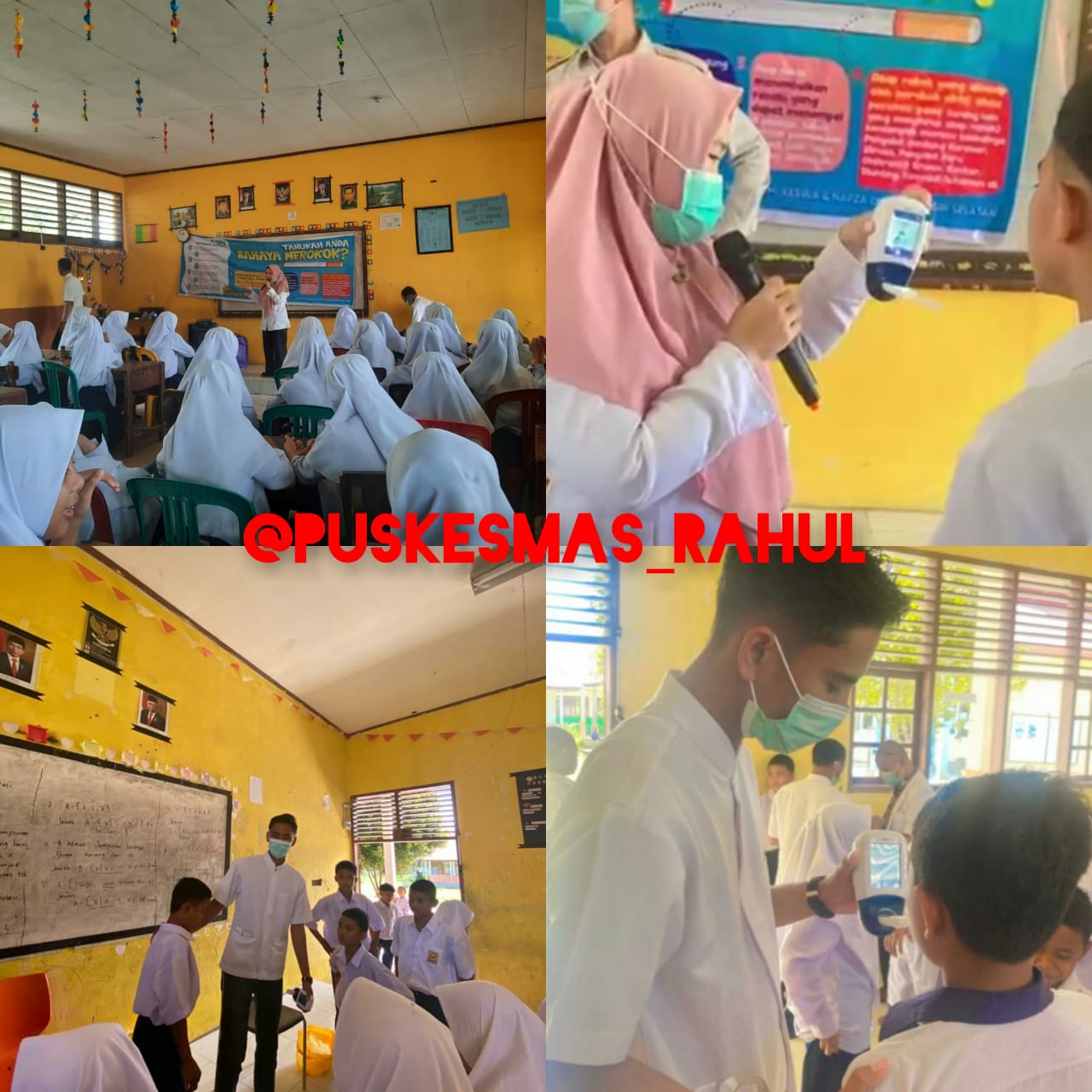 PEMERIKSAAN KADAR RACUN ROKOK SEBAGAI UPAYA BERHENTI MEROKOK (UBM) DI SEKOLAH TINGKAT MENENGAH, PUSK