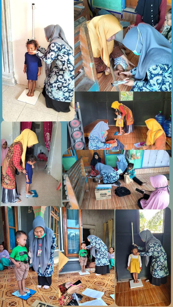 Puskesmas tanjung  makmur  melakukan kunjungan rumah balita gizi buruk,balita stunting dan bumil KEK