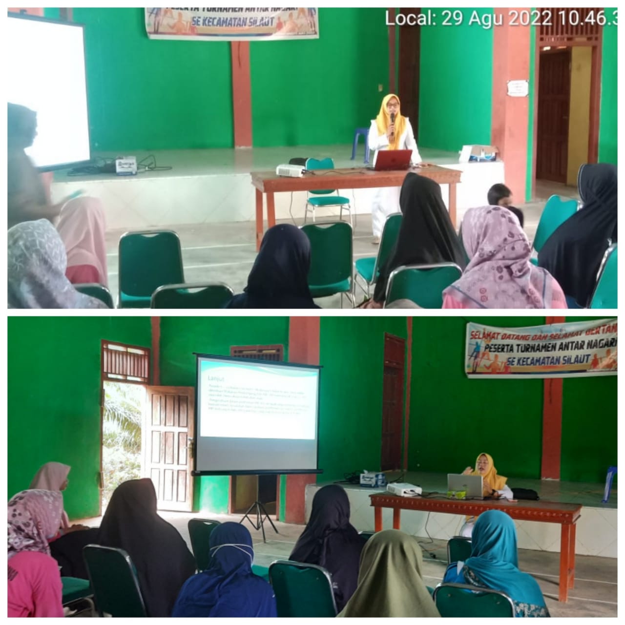 Puskesmas Tanjung Makmur Melakukan penyuluhan di Kp. KB Nagari Sambungo Tentang 7 Dimensi Lansia Tan
