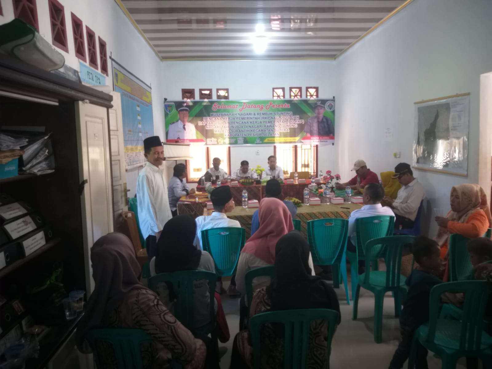 KEPALA PUSKESMAS SURANTIH  HADIRI RENBUT STUNTING di Nagari Rawang Gunuang Malelo