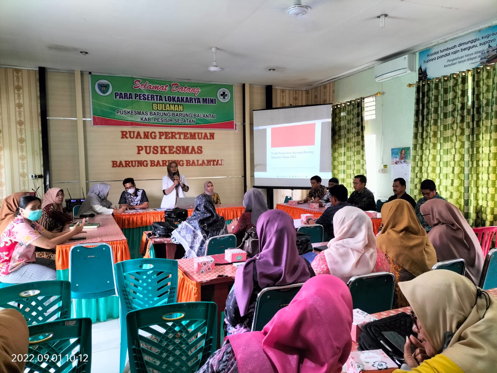 PUSKESMAS BARUNG-BARUNG BALANTAI.. KAMIS 1 SEPTEMBER 2022 LAKSANAKAN LOKMIN LINSEK