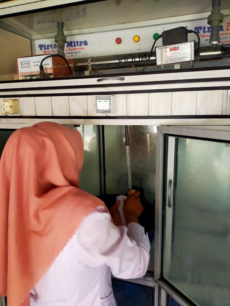 PUSK Kambang lakukan Pengawasan dan pengambilan sampel Depot di kampung di Seb Tarok 