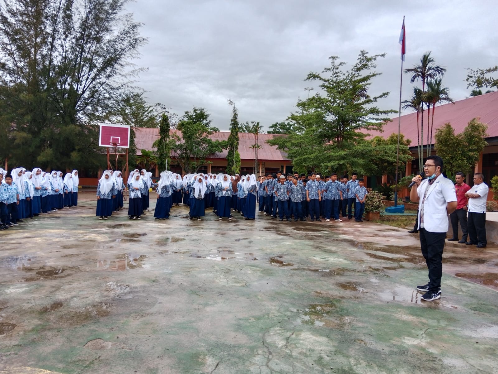 SOSIALISASI DAN KOORDINASI PELAKSANAAN BIAN DI MTSN 08 PESSEL  ASAM KUMBANG.     