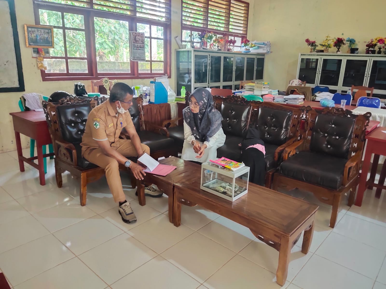 Puskesmas surantih laakukan advokasi ke sekolah dan nagari guna melancarkan pelaksanaan kegiatan BIA