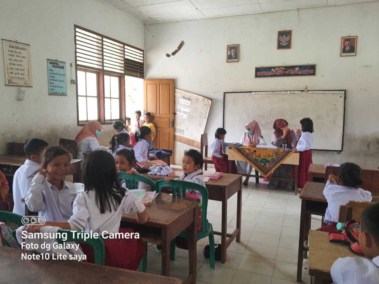 PELAKSANAAN PENJARINGAN KESEHATAN  di SDN 34 Koto Rawang Puskesmas Kambang.