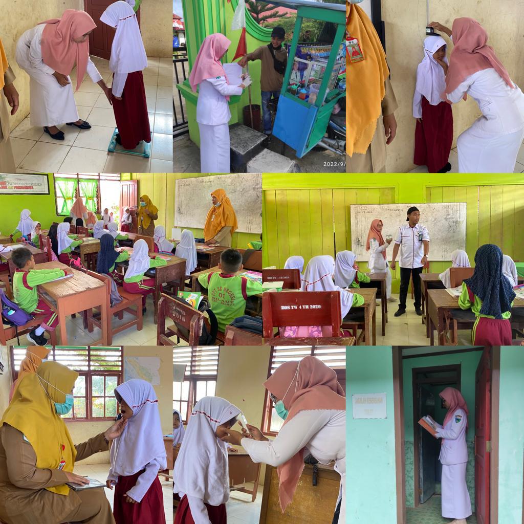 Puskesmas Tanjung Makmur melaksanakan kegiatan rutin pemeriksaan anak sekolah