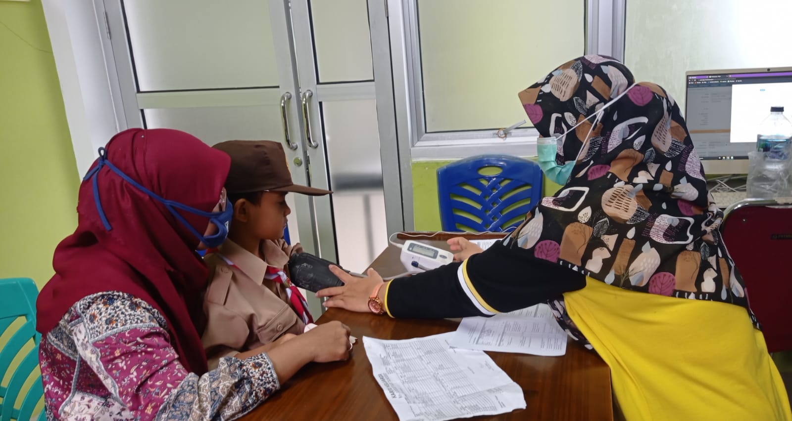Penjaringan kesehatan di sekolah dalam rangka  inovasi PASAN MANDE Pusk. Balai Selasa