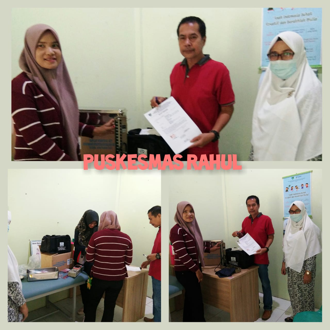 SERAH TERIMA SET IMPLAN REMOVAL KIT DARI BALAI PENYULUH KB KEPADA PUSKESMAS RAHUL 
