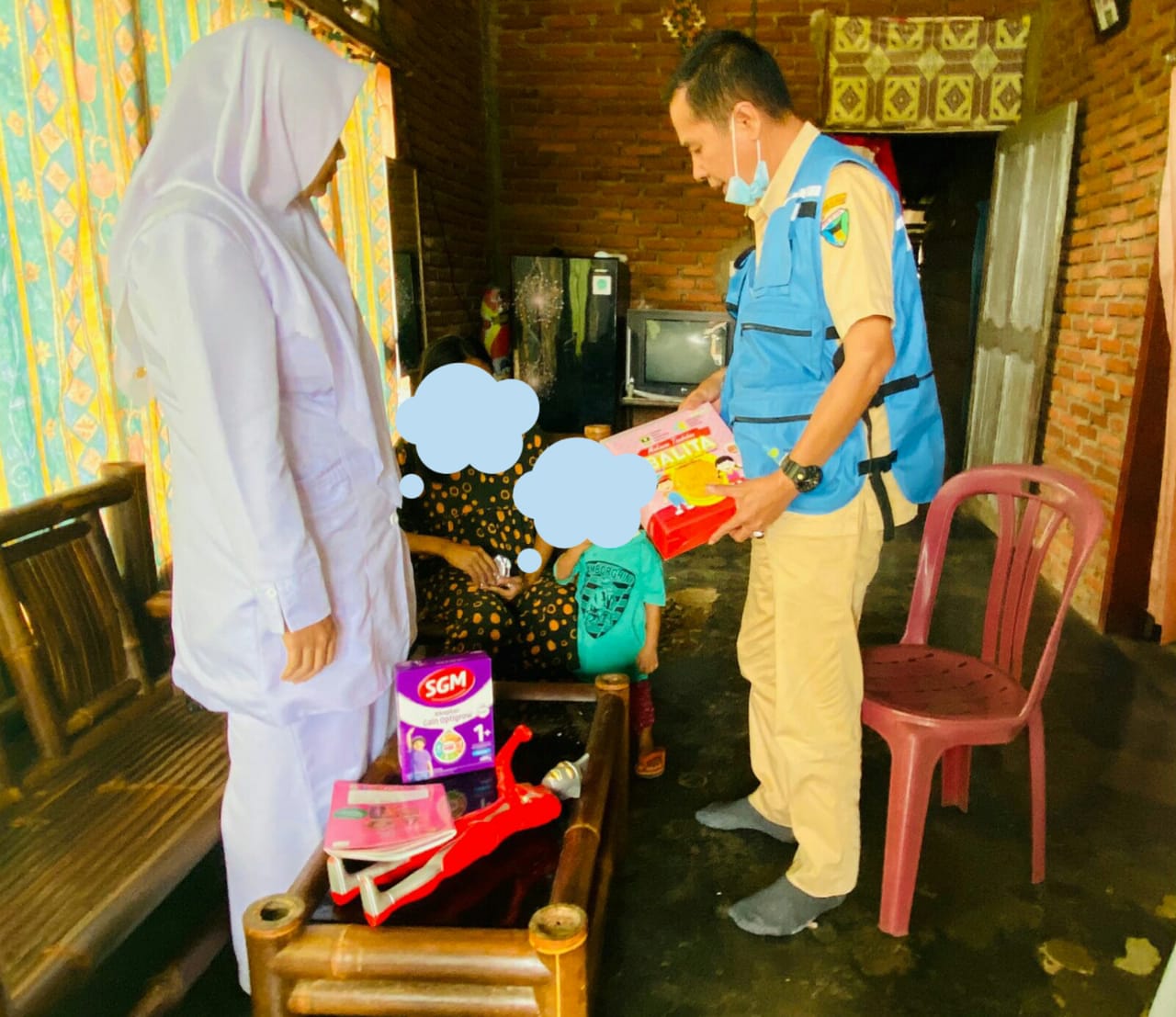 Kunjungan Rumah Balita dengan Bermasalah Gizi di Nagari Sungai Pinang  Puskesmas Rahul, 
