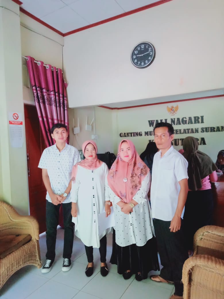 KUNJUNGAN PROGRAM UKK PUSKESMAS KAYU GADANG KE KANTOR WALI NAGARI GANTIANG MUDIAK SELATAN SURANTIH