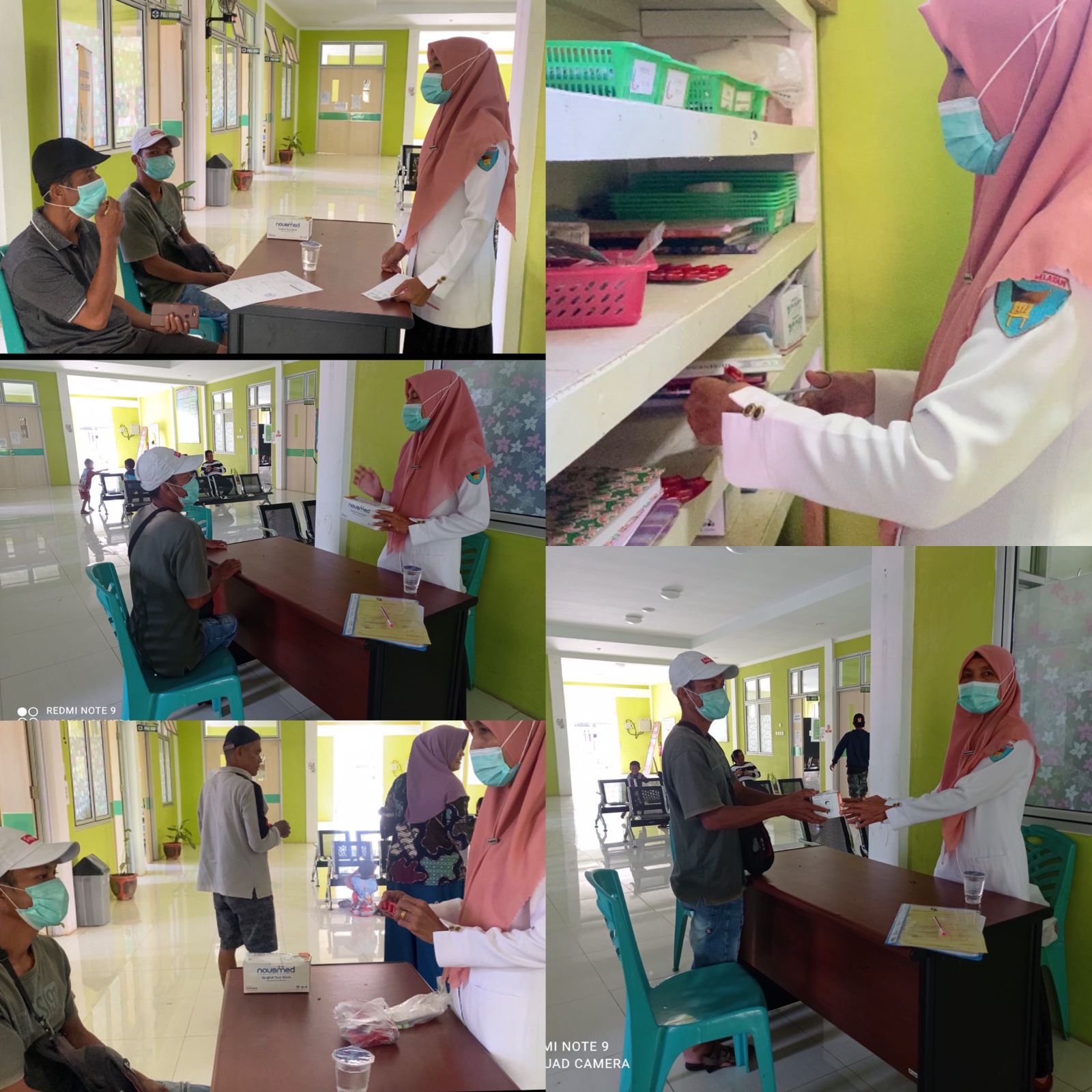 Petugas TB lakukan Konseling dan Pembagian Masker kepada Pasien TBC di Puskesmas Tanjung Makmur.