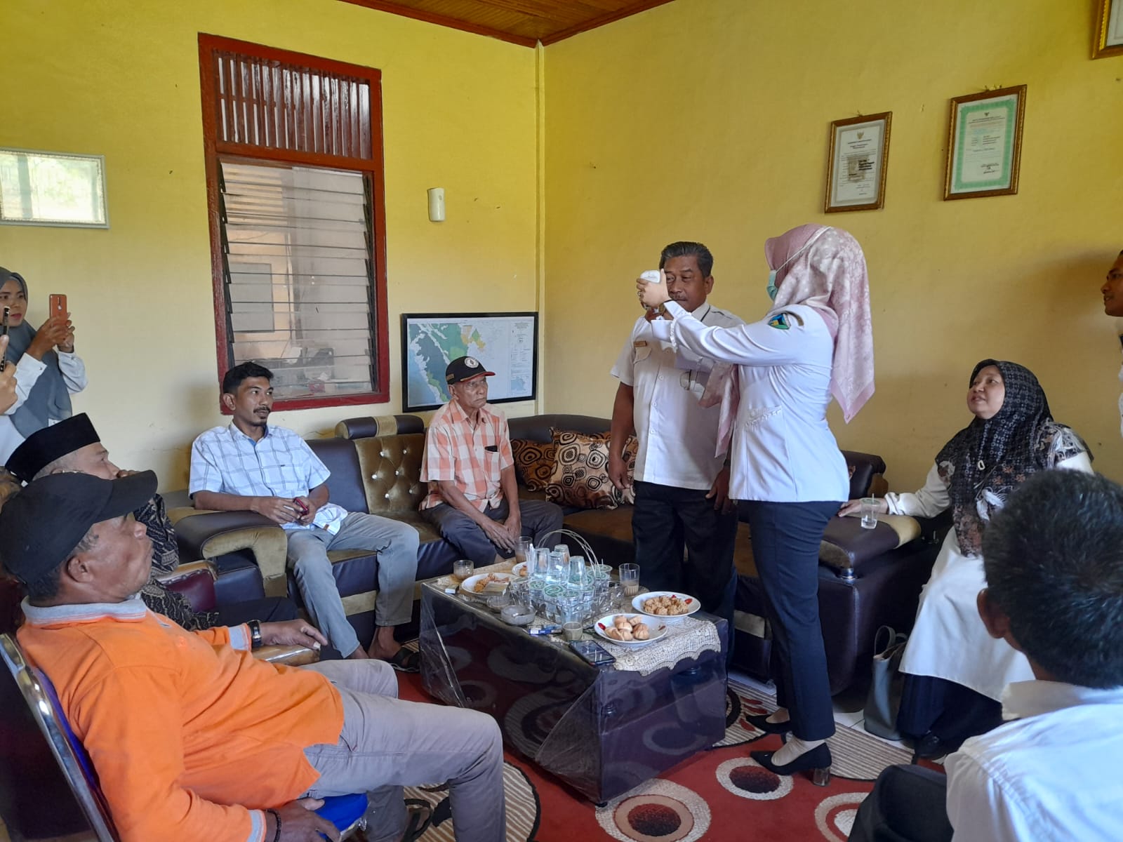 Puskesmas Ari Haji laksanakan Kegiatan posbindu PTM ,UBM,dan KTR 
