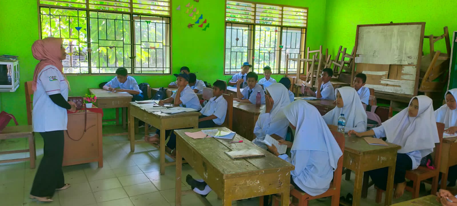 PUSKESMAS PASAR BARU (KEGIATAN PENJARINGAN KESEHATAN SISWA BARU DAN PENYULUHAN ANEMIA GIZI SERTA MIN