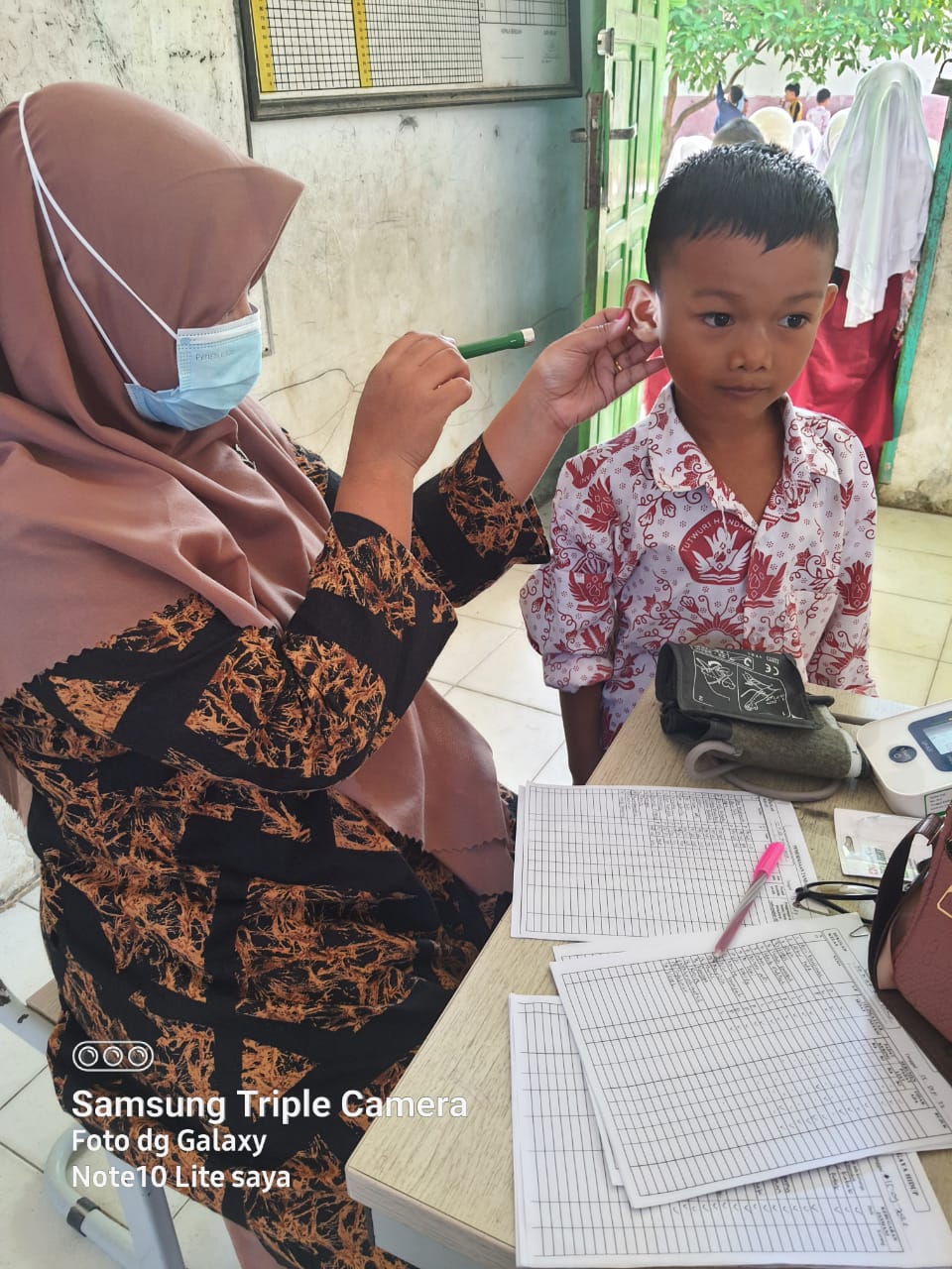 Demonstrasi Sikat Gigi dan Penjaringan KESEHATAN di SDN 47 Koto Lamo  Puskesmas Kambang.
