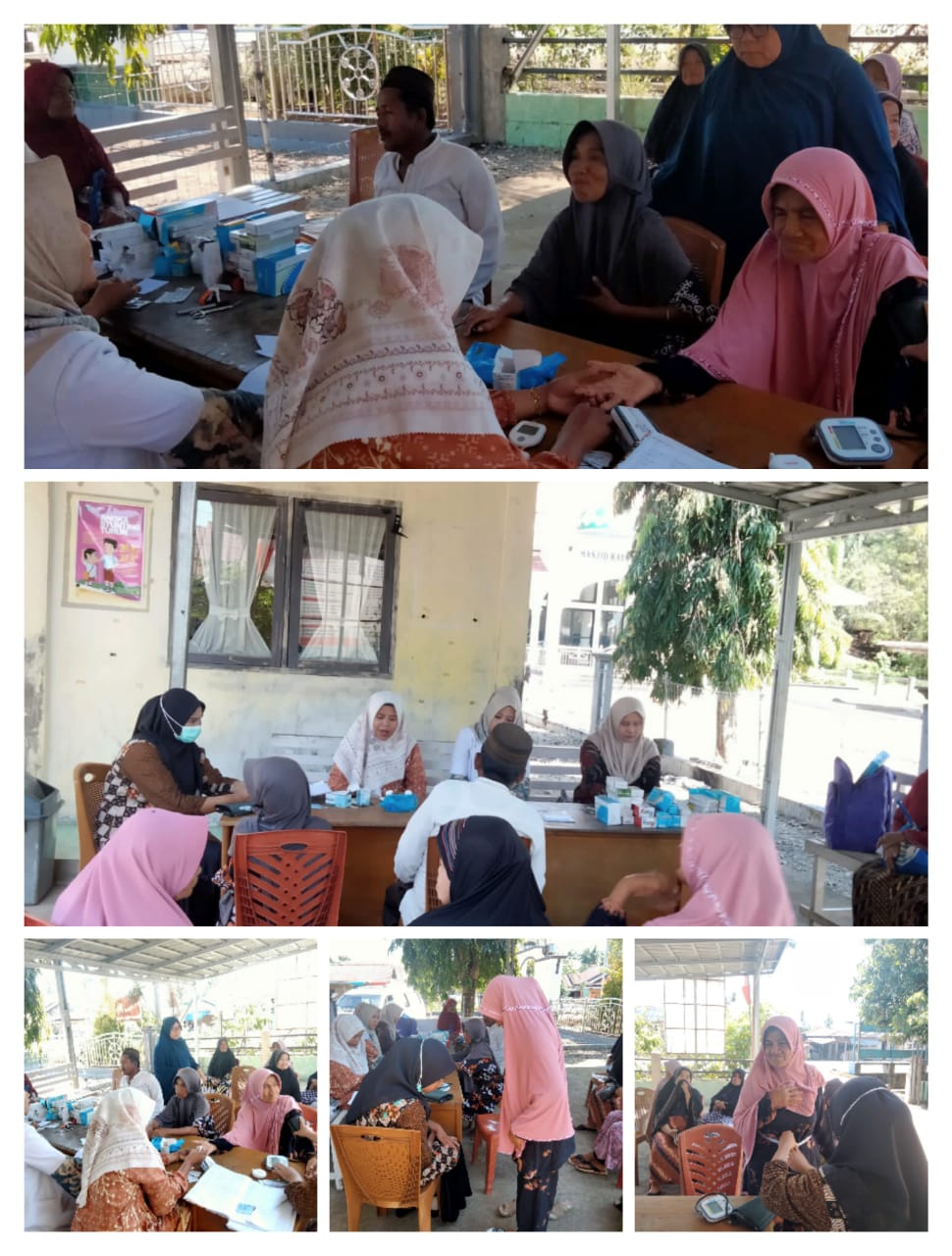 PUSKESMAS AIRPURA laksanakan kegiatan TERPADU    Pelayanan puskesmas keliling, PTM dan Posyandu Lans