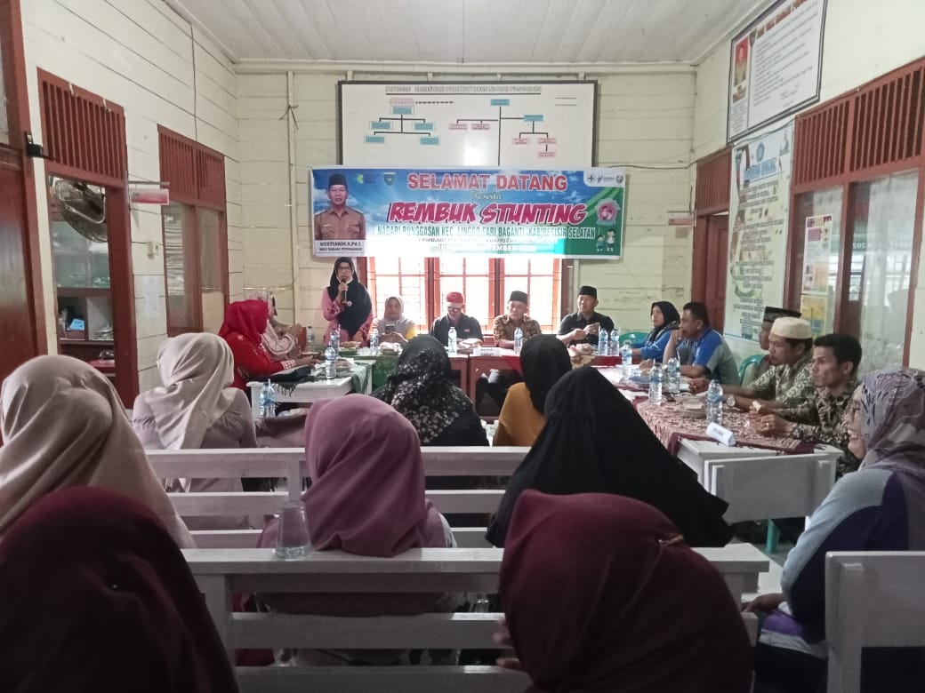 PUSKESMAS AIR HAJI LAKSANAKAN REMBUK STUNTING di NAGARI PUNGGASAN  DALAM RANGKA MENCEGAH STANTING