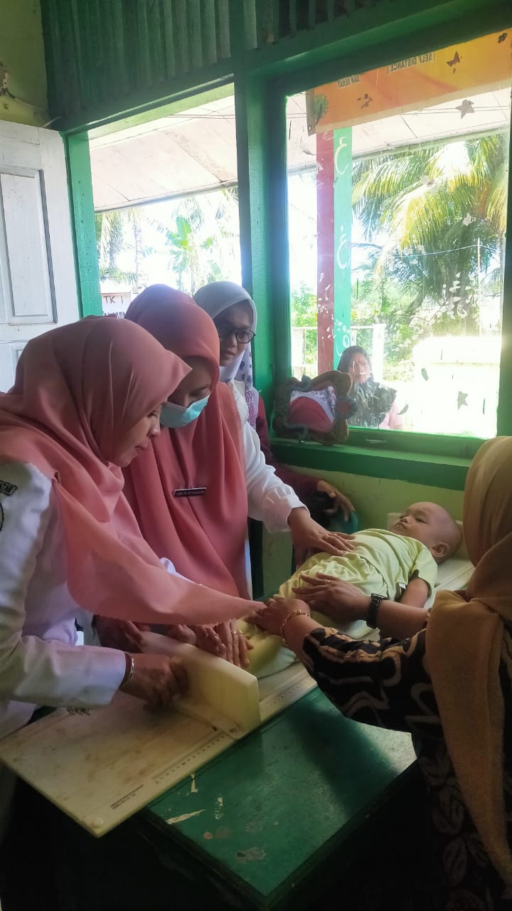 Puskesmas TJ. Makmur laksanakn Pembinaan Posyandu dan Validasi data Balita Stunting di Posyandu Duri